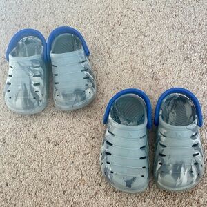 Kids' Camo Gray Slip-On Clogs